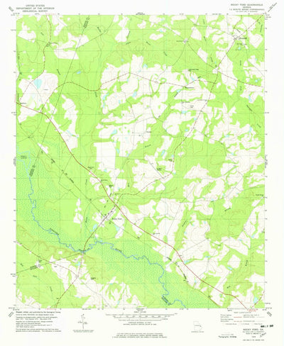 United States Geological Survey Rocky Ford, GA (1978, 24000-Scale) digital map
