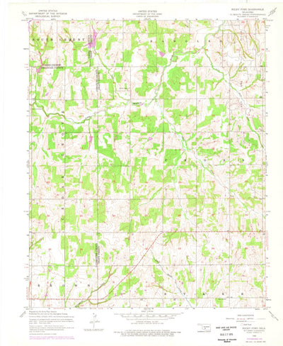 United States Geological Survey Rocky Ford, OK (1956, 24000-Scale) digital map