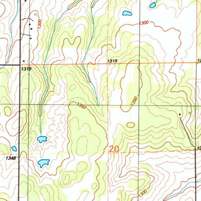 United States Geological Survey Rocky Ford, OK (1991, 24000-Scale) digital map