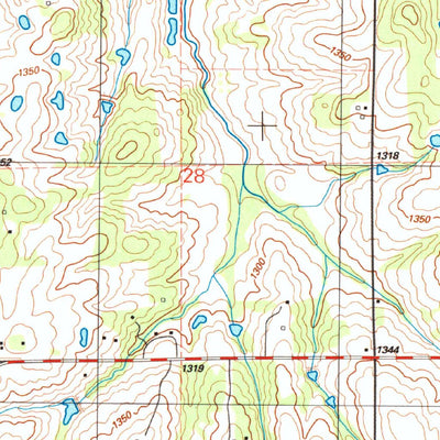 United States Geological Survey Rocky Ford, OK (1991, 24000-Scale) digital map