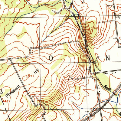 United States Geological Survey Rocky Hill, NJ (1943, 31680-Scale) digital map