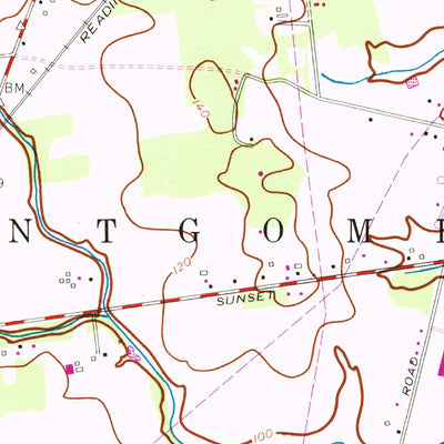 United States Geological Survey Rocky Hill, NJ (1954, 24000-Scale) digital map