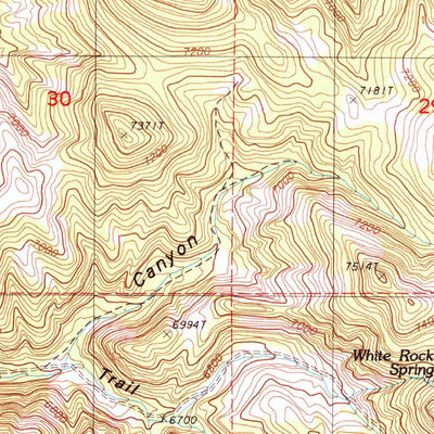 United States Geological Survey Rocky Hills, NV (1986, 24000-Scale) digital map