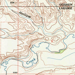 United States Geological Survey Rocky Hollow, WY (1990, 24000-Scale) digital map