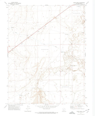 United States Geological Survey Rocky Knoll, UT (1971, 24000-Scale) digital map