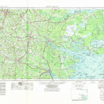 United States Geological Survey Rocky Mount, NC (1953, 250000-Scale) digital map