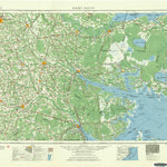United States Geological Survey Rocky Mount, NC (1954, 250000-Scale) digital map