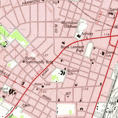 United States Geological Survey Rocky Mount, NC (1977, 24000-Scale) digital map