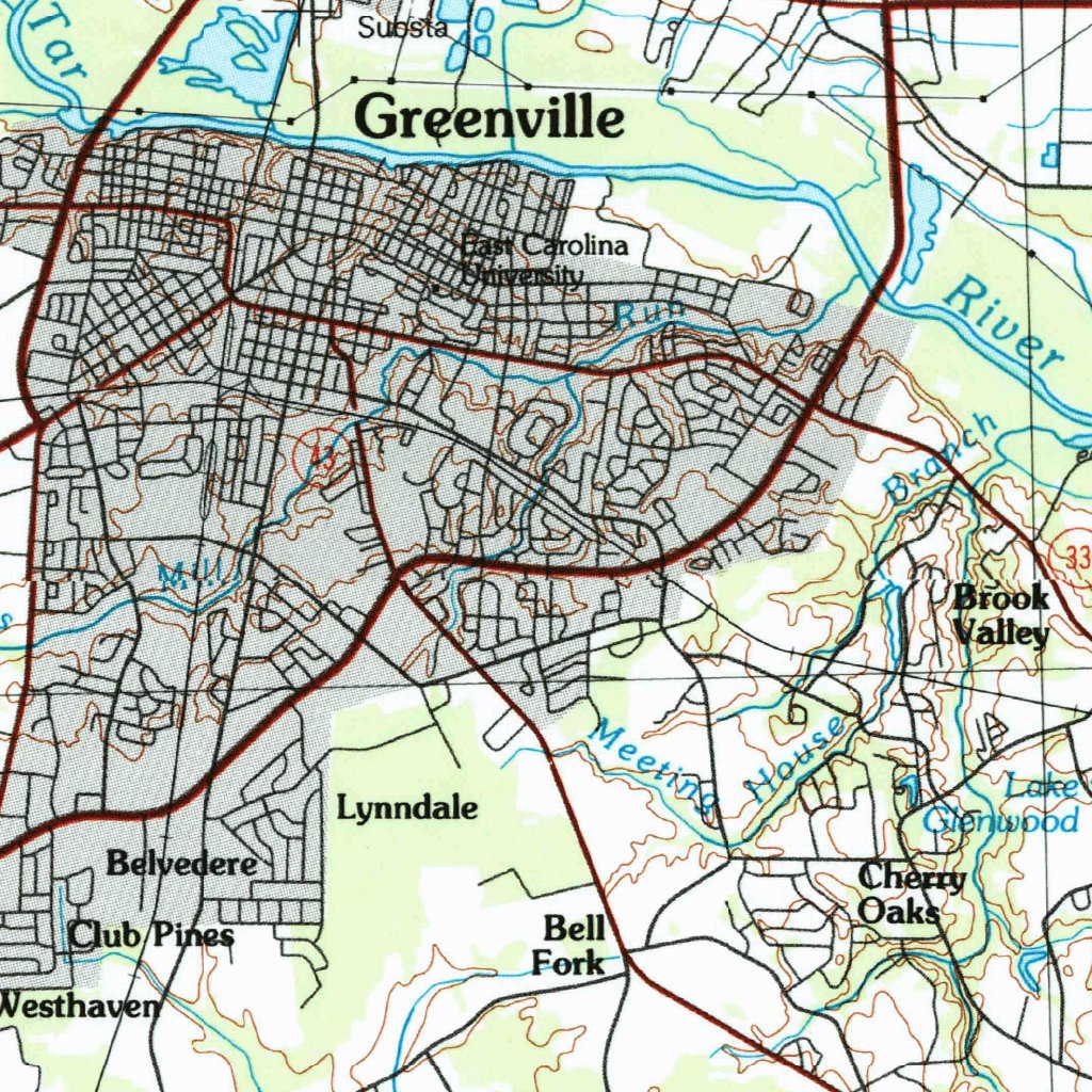 Rocky Mount, NC (1985, 100000-Scale) Map by United States Geological ...