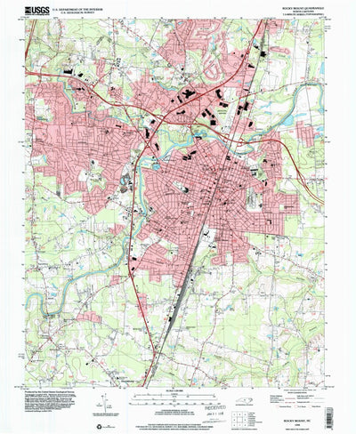 United States Geological Survey Rocky Mount, NC (1998, 24000-Scale) digital map