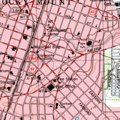 United States Geological Survey Rocky Mount, NC (1998, 24000-Scale) digital map
