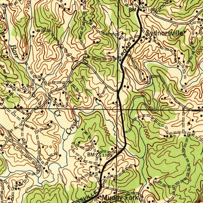 United States Geological Survey Rocky Mount, VA (1944, 62500-Scale) digital map