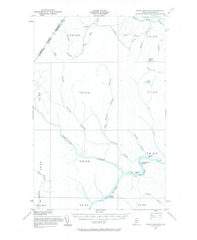 United States Geological Survey Rocky Mountain, ME (1955, 62500-Scale) digital map