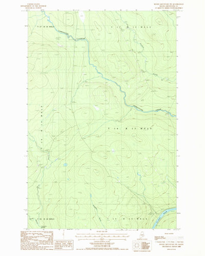 United States Geological Survey Rocky Mountain SW, ME (1987, 24000-Scale) digital map
