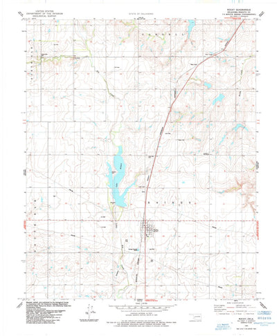United States Geological Survey Rocky, OK (1984, 24000-Scale) digital map