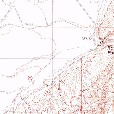United States Geological Survey Rocky Pass, NV (1990, 24000-Scale) digital map