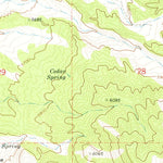 United States Geological Survey Rocky Pass Peak, UT (1971, 24000-Scale) digital map