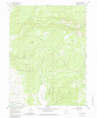 United States Geological Survey Rocky Peak, CO (1962, 24000-Scale) digital map