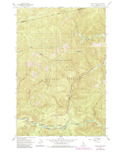 United States Geological Survey Rocky Point, ID (1964, 24000-Scale) digital map