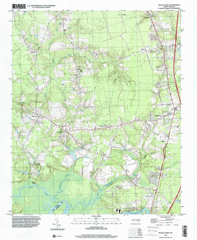 United States Geological Survey Rocky Point, NC (1997, 24000-Scale) digital map