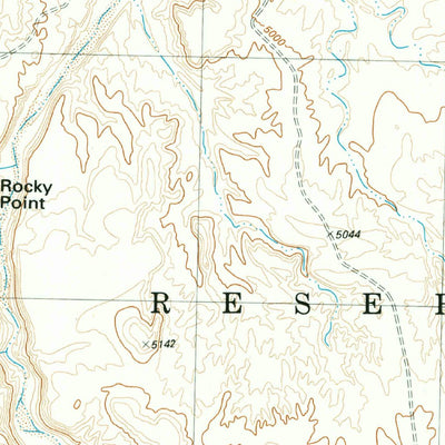 United States Geological Survey Rocky Point, NM (1983, 24000-Scale) digital map