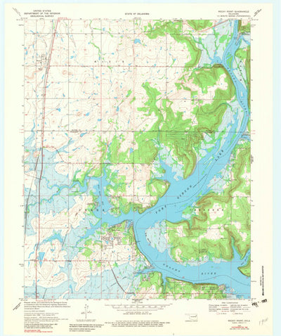 United States Geological Survey Rocky Point, OK (1970, 24000-Scale) digital map