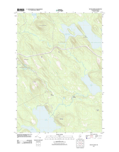 United States Geological Survey Rocky Pond, ME (2011, 24000-Scale) digital map