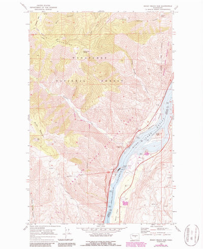 United States Geological Survey Rocky Reach Dam, WA (1968, 24000-Scale) digital map