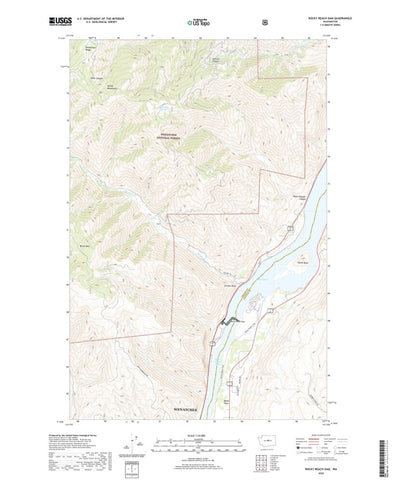 United States Geological Survey Rocky Reach Dam, WA (2020, 24000-Scale) digital map