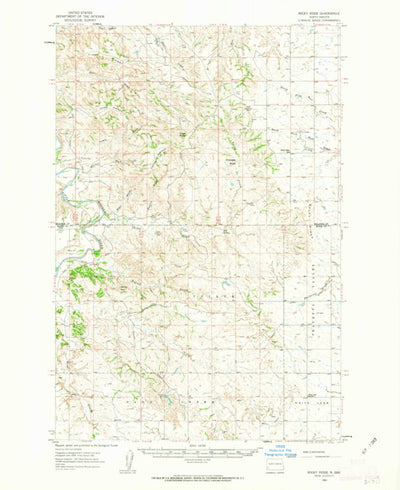 United States Geological Survey Rocky Ridge, ND (1961, 62500-Scale) digital map