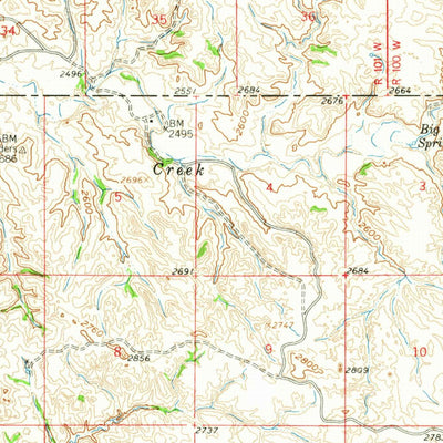 United States Geological Survey Rocky Ridge, ND (1961, 62500-Scale) digital map