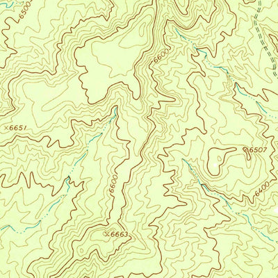 United States Geological Survey Rocky Ridge NE, AZ (1967, 24000-Scale) digital map