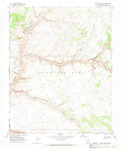 United States Geological Survey Rocky Ridge NW, AZ (1967, 24000-Scale) digital map