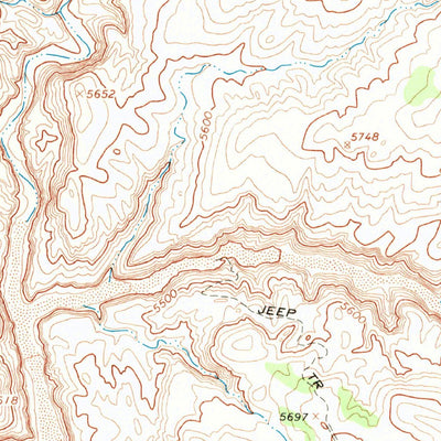 United States Geological Survey Rocky Ridge NW, AZ (1967, 24000-Scale) digital map