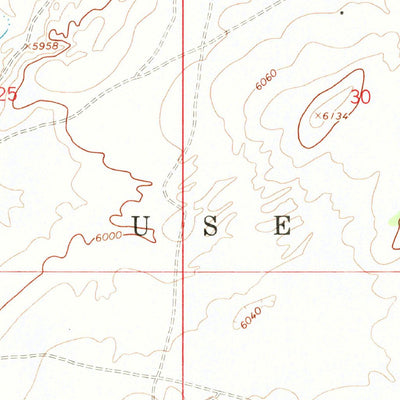 United States Geological Survey Rocky Ridge SE, AZ (1967, 24000-Scale) digital map