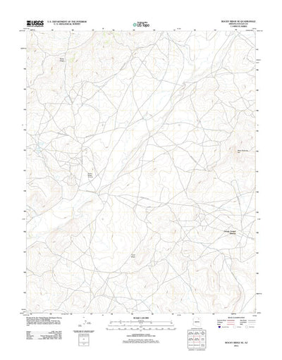 United States Geological Survey Rocky Ridge SE, AZ (2011, 24000-Scale) digital map