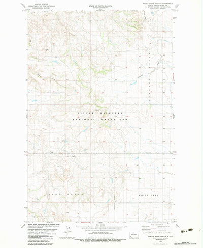 United States Geological Survey Rocky Ridge South, ND (1982, 24000-Scale) digital map
