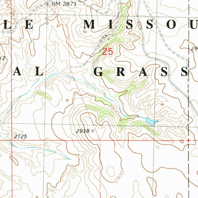 United States Geological Survey Rocky Ridge South, ND (1982, 24000-Scale) digital map