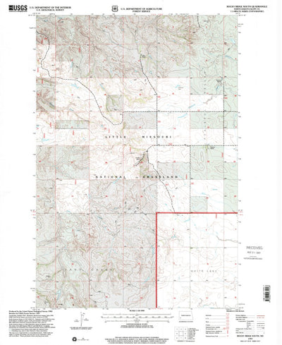United States Geological Survey Rocky Ridge South, ND (1997, 24000-Scale) digital map