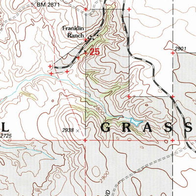 United States Geological Survey Rocky Ridge South, ND (1997, 24000-Scale) digital map
