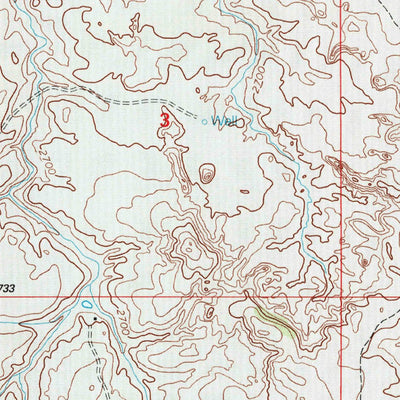 United States Geological Survey Rocky Ridge South, ND (1997, 24000-Scale) digital map
