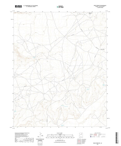 United States Geological Survey Rocky Ridge SW, AZ (2021, 24000-Scale) digital map