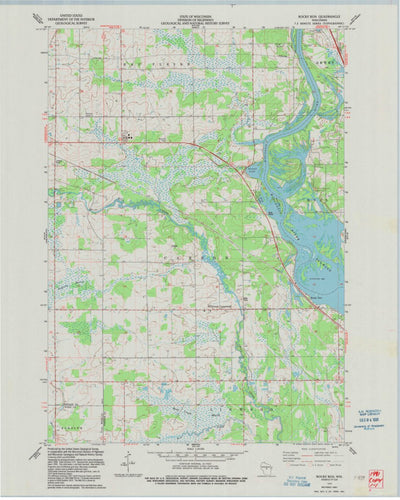 United States Geological Survey Rocky Run, WI (1970, 24000-Scale) digital map