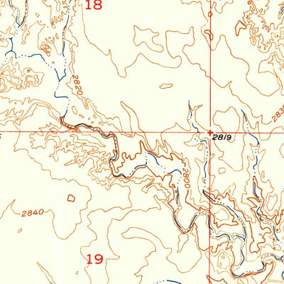 United States Geological Survey Rockyford NW, SD (1951, 24000-Scale) digital map
