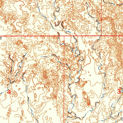 United States Geological Survey Rockyford NW, SD (1951, 24000-Scale) digital map