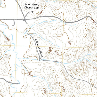 United States Geological Survey Rockyford SE, SD (2021, 24000-Scale) digital map