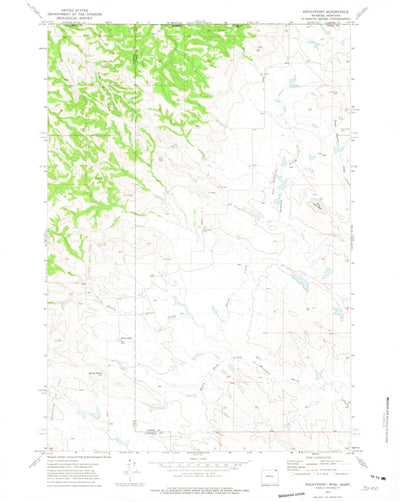 United States Geological Survey Rockypoint, WY (1972, 24000-Scale) digital map