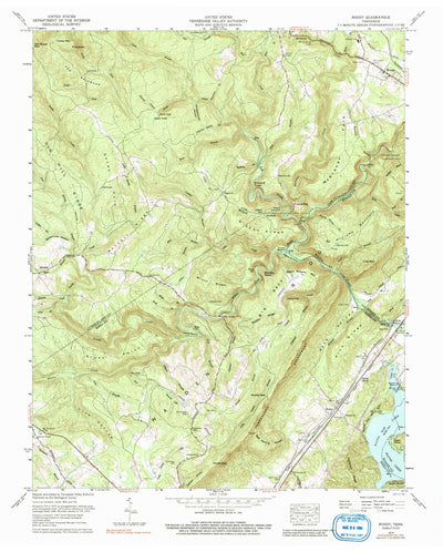 United States Geological Survey Roddy, TN (1973, 24000-Scale) digital map