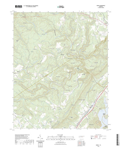 United States Geological Survey Roddy, TN (2022, 24000-Scale) digital map