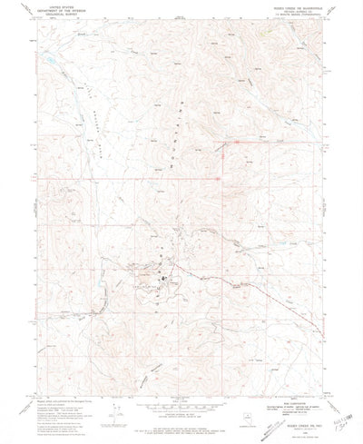 United States Geological Survey Rodeo Creek NE, NV (1968, 24000-Scale) digital map
